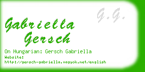 gabriella gersch business card